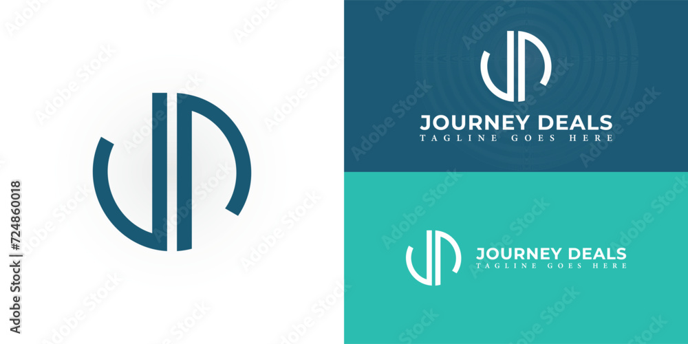 Aufkleber abstract initial letter jd or dj in soft blue color presented with multiple white and blue backgroun