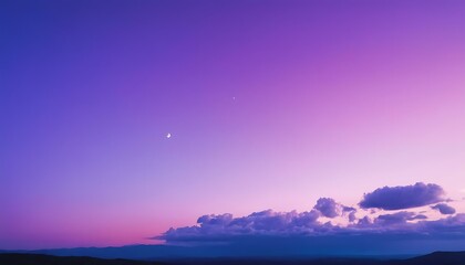 Fototapeta na wymiar Electric sky gradient transitioning from azure blue to vibrant purple