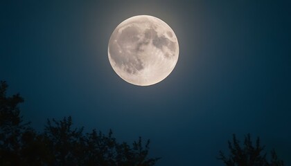 Fototapeta na wymiar Mystic moonlight gradient from midnight blue to silver