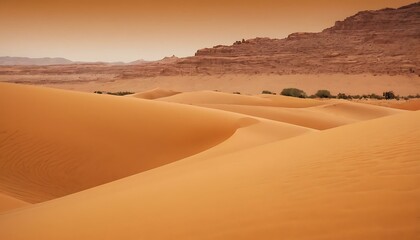 Fototapeta na wymiar Golden desert sands gradient from ochre to sienna