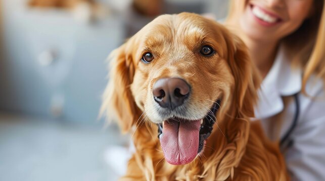 Female veterinarian who specializes in pet care This picture captures the professionalism and care of the nursing home. It emphasizes specific areas for the well-being of beloved pets.