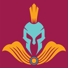 Spartan logo, creative, icon, vector design, template