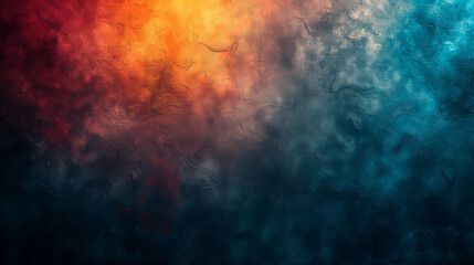 Fototapeta premium 粒状のノイズとグラデーションの抽象的な背景画像 青系色 Gradient rough abstract background with grainy noise. Blue [Generative AI]