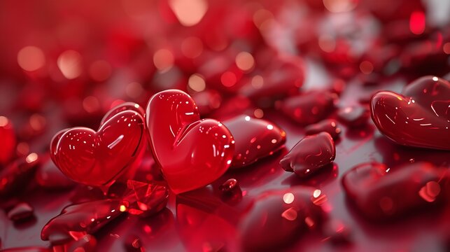 Valentine backdrop of real heart
