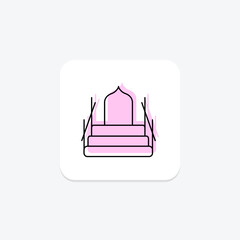 Suhail Canopus Star icon, star, celestial, suhail canopus star celestial body, star symbol color shadow thinline icon, editable vector icon, pixel perfect, illustrator ai file