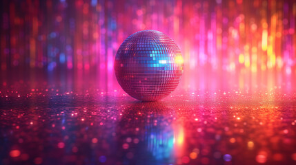 disco ball on a ball