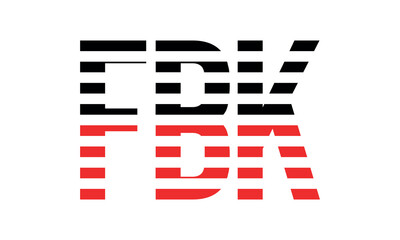 FBK three initial letter iconic line negative space minimal logo design vector template. monogram, abstract, wordmark, business, typography, minimalist, brand, company, flat, modern, unique, simple