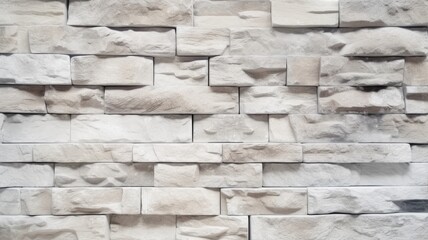 Cream and white brick wall texture background , GENERATED BY ai