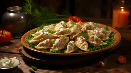 ukrainian national food - dumplings