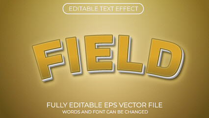 Obraz premium Field editable text effect. Editable text style effect