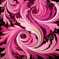 design fashion abstract pink carnival pattern luxury , generated by AI. High quality photo