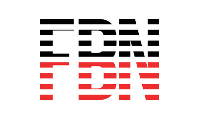 FBN three initial letter iconic line negative space minimal logo design vector template. monogram, abstract, wordmark, business, typography, minimalist, brand, company, flat, modern, unique, simple