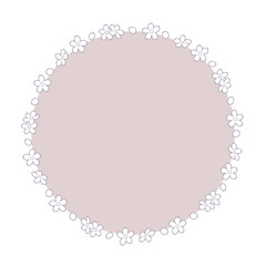 桜の丸フレーム