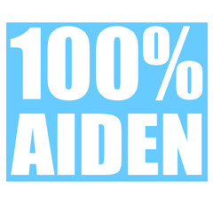 Aiden name 100 percent png