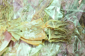 South Korean food. Dried squid