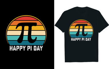 HAPPY PI DAY ,pi day ,t-shirt design.