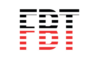 FBT three initial letter iconic line negative space minimal logo design vector template. monogram, abstract, wordmark, business, typography, minimalist, brand, company, flat, modern, unique, simple