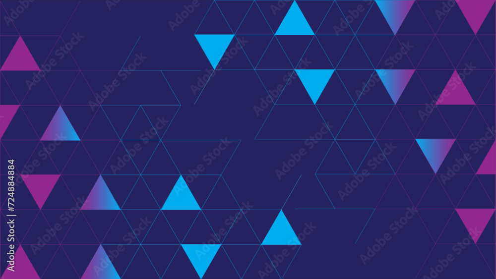 Poster blue vector polygon abstract background. triangular geometric sample with gradient. brand new style 