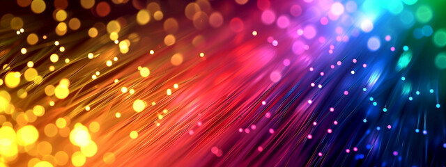 Fototapeta premium Abstract festive background with bokeh.