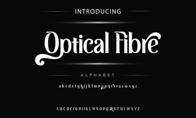 Fototapeta na wymiar Vintage decorative font named with label design and background pattern