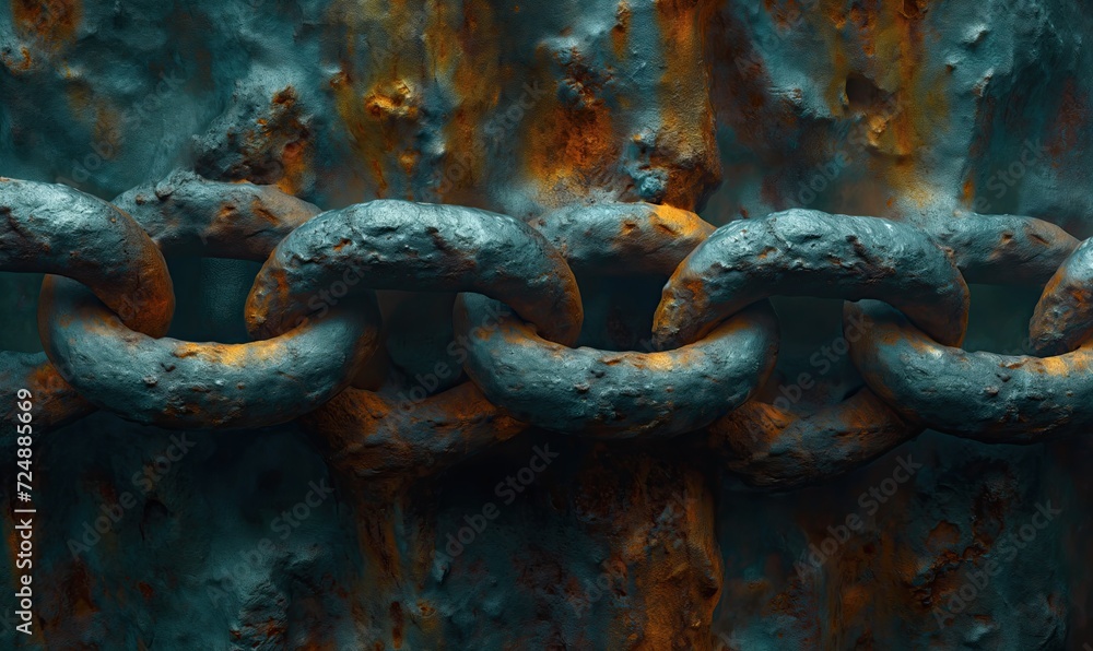 Poster abstract background with the image of chain links.
