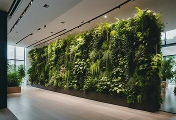 Modern gardening landscaping design details Urban eco friendly vertical garden indoors Green living