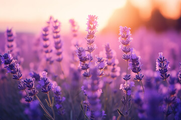 Close up shot of lavender flowers. Macro
Generation AI