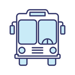 Bus icon vector on trendy design