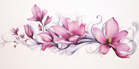Floral Flower Decorative Background for wedding and Pretty Designs and Websites
