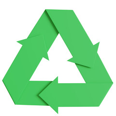 Fototapeta premium Green arrows recycle earth day environment day