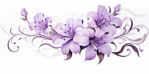 Fototapeta na wymiar Floral Flower Decorative Background for wedding and Pretty Designs and Websites