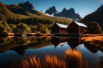 Fototapeta premium reflection in the lake