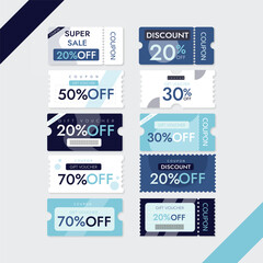 coupon promotion illustration set. coupon set, coupons, discount coupon, gift voucher, coupon book. 