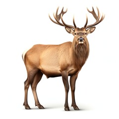 a elk, studio light , isolated on white background