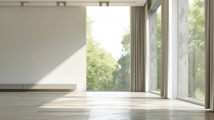 Modern Minimalist Luxury, Captivating Empty Room Design