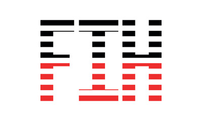 FIH three initial letter iconic line negative space minimal logo design vector template. monogram, abstract, wordmark, business, typography, minimalist, brand, company, flat, modern, unique, simple