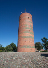 Wieża cylindryczna, najstarszy zachowany element zamku krzyżackiego w Grudziądzu, Poland