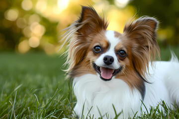 Papillon - Originating from France, this breed is known for its butterfly-shaped ears and its affectionate, playful nature 