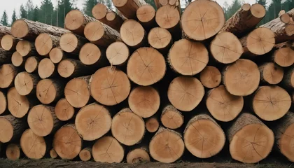 Möbelaufkleber pile of wood © shivraj