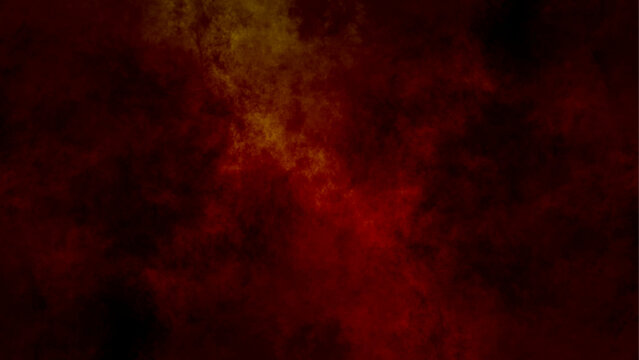 Red grunge texture. Dark red watercolor background. Red grunge scratched texture. Texture of paint. Red and black watercolor background