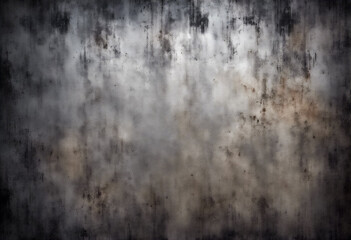 Obraz premium Ombre d'Acciaio- Fantasia Grunge in Grigio e Nero