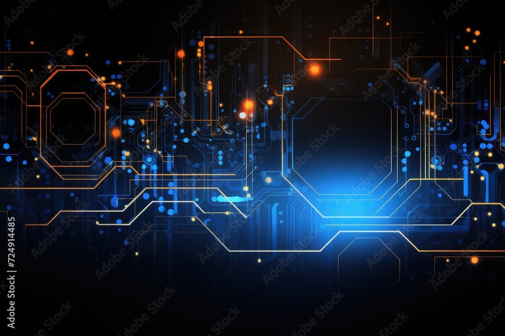 Poster a visually striking and modern abstract background featuring a dynamic combination of blue and yello