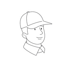 Young Man With Baseball Cap