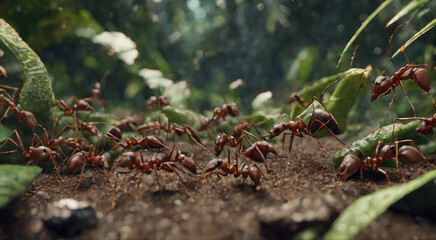 Ants in a vast jungle