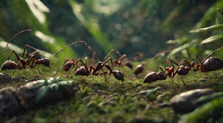 Ants in a vast jungle