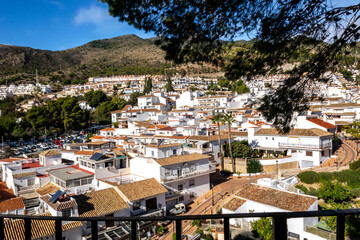 Panoramic view of the city of Benalmadena, Andalusia, Spain