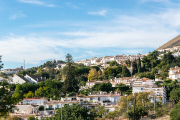 Panoramic view of the city of Benalmadena, Andalusia, Spain