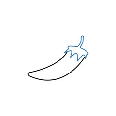 chili concept line icon. Simple element illustration. chili concept outline symbol design.