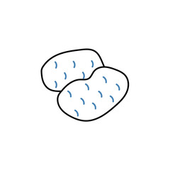 potato concept line icon. Simple element illustration. potato concept outline symbol design.