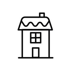 26 hut icon with white background vector stock illustration